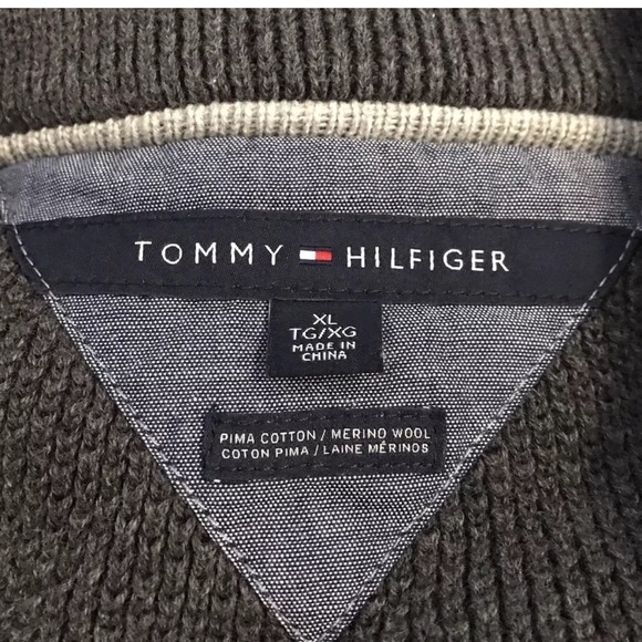 🔥Sold! Hilfiger Mens Collar Knit Sweater Pullover - Picture 7 of 7